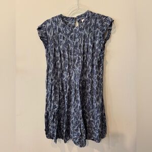 Knox Rose Blue and Navy Printed Mini Dress